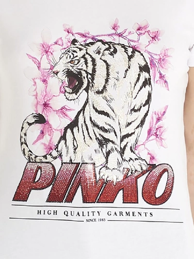 Shop Pinko Tiger Print T In White