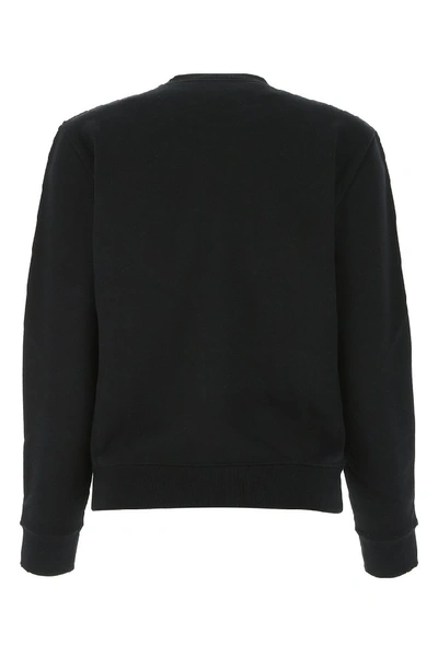 Shop Saint Laurent Love 1983 Embroidered Sweatshirt In Black