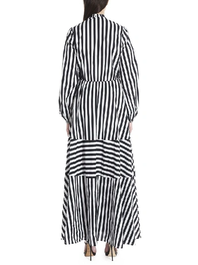 Shop Pinko Striped Maxi Dress In Multi