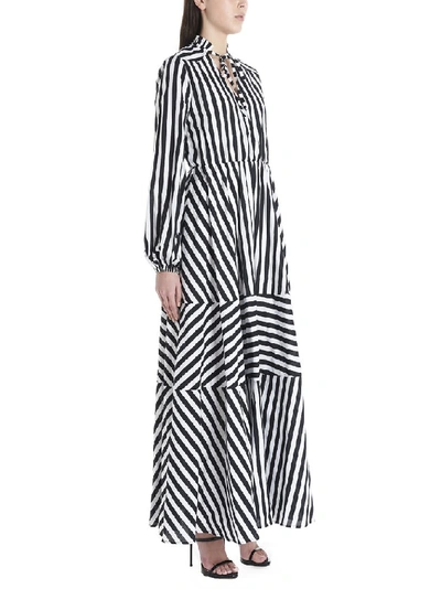 Shop Pinko Striped Maxi Dress In Multi