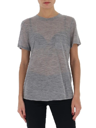 Shop Theory Front Pocket T In Grey