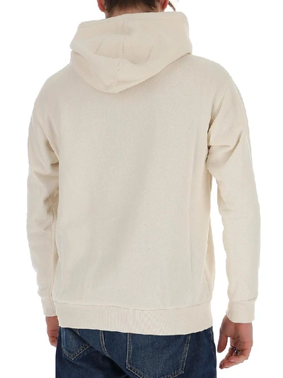 Shop Gucci Boutique Drawstring Hoodie In White