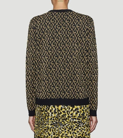 Shop Gucci G Rhombus Crewneck Sweater In Multi