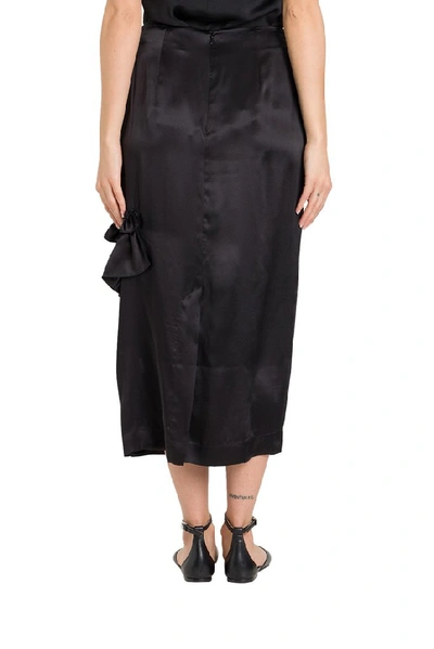 Shop Simone Rocha Ruffled Cut In Black