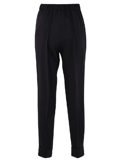 Shop Kenzo Tapered Trousers In Black