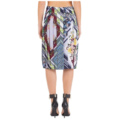 Shop Tory Burch Contrasting Panelled Pleated Skirt In Multi