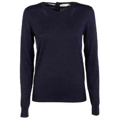 Shop Tory Burch Iberia Pullover In Navy