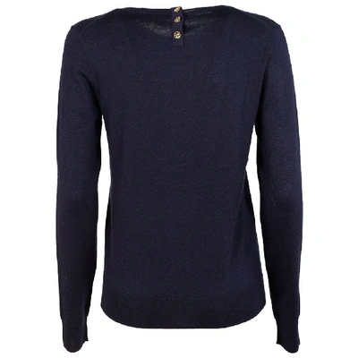 Shop Tory Burch Iberia Pullover In Navy