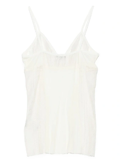 Shop Ann Demeulemeester Lace Camisole In White