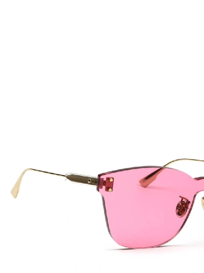 Shop Dior Eyewear Colorquake2 Sunglasses In Gold