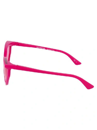 Shop Balenciaga Eyewear Rim Cat Sunglasses In Pink