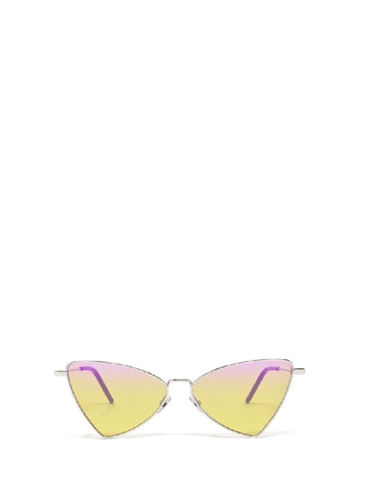 Shop Saint Laurent Eyewear Geometric Frame Sunglasses In Multi