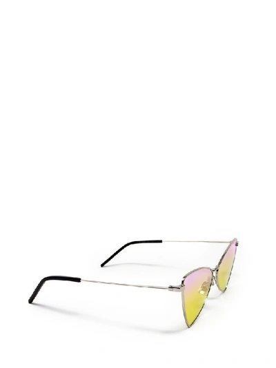 Shop Saint Laurent Eyewear Geometric Frame Sunglasses In Multi