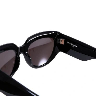 Shop Saint Laurent Sunglasses In Black