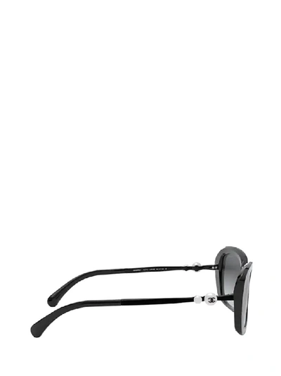 Pre-owned Chanel Square Frame Sunglasses In Black