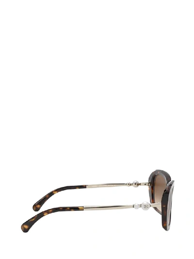 Pre-owned Chanel Square Frame Sunglasses In Brown