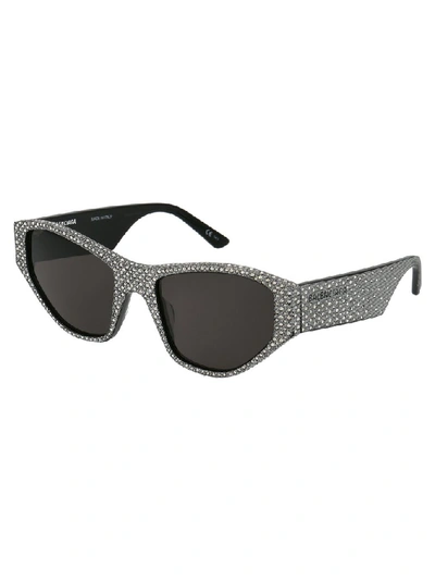 Shop Balenciaga Eyewear Cat Eye Frame Sunglasses In Multi
