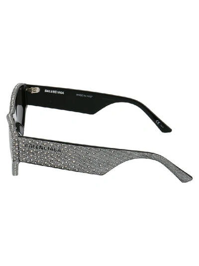 Shop Balenciaga Eyewear Cat Eye Frame Sunglasses In Multi