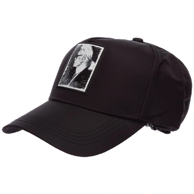 Shop Karl Lagerfeld Karl Legend Baseball Cap In Black