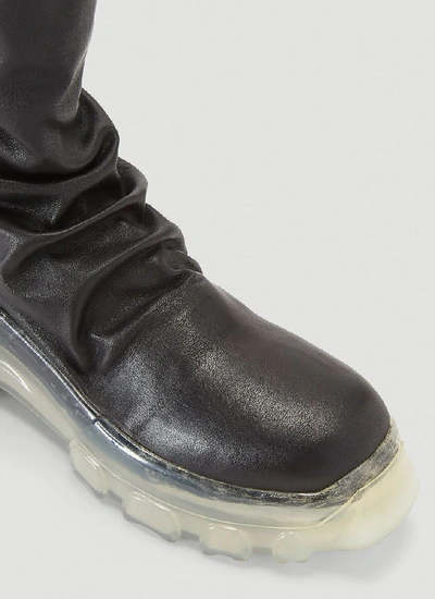 Shop Rick Owens Bozo Tractor Stocking Boots In Black