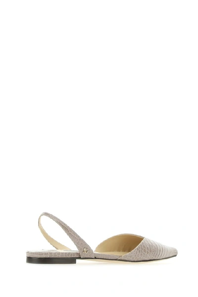 Shop Jimmy Choo Thandi Slingback Flats In Beige