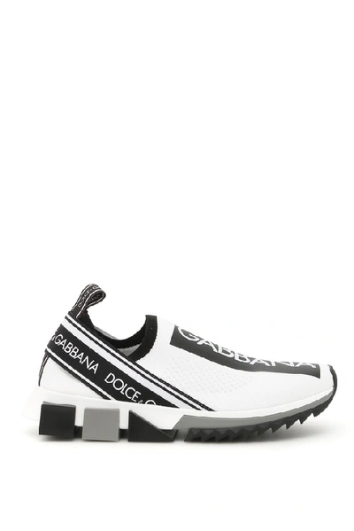 Shop Dolce & Gabbana Slip On Sneakers In White