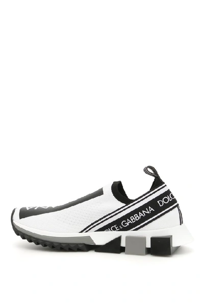 Shop Dolce & Gabbana Slip On Sneakers In White
