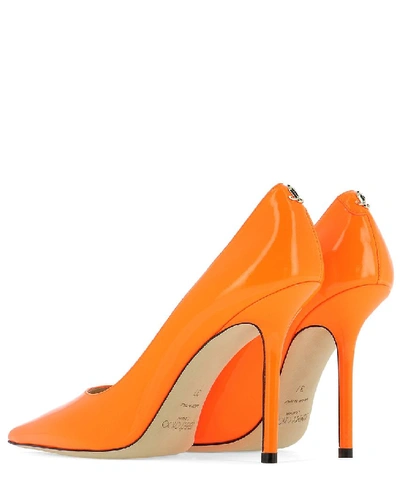 Shop Jimmy Choo Love 100 Pumps In Orange