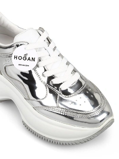 Shop Hogan Maxi I Active Sneakers In Silver