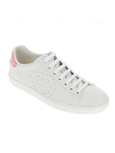 Shop Gucci Interlocking G Ace Sneakers In White