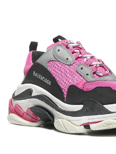 Shop Balenciaga Triple S Sneakers In Pink