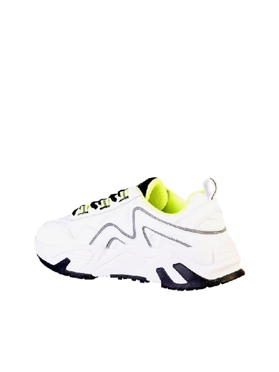 Shop Msgm Vortex Sneakers In White