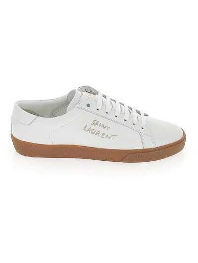 Shop Saint Laurent Court Classic Sl/06 Sneakers In White