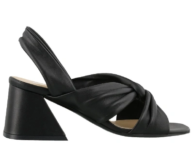 Shop Strategia Knotted Sandals In Black