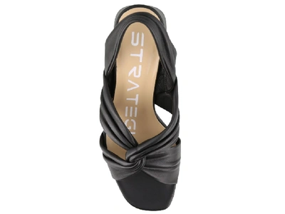 Shop Strategia Knotted Sandals In Black