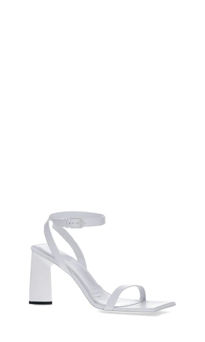 Shop Balenciaga Moon 90 Ankle Strap Sandals In White