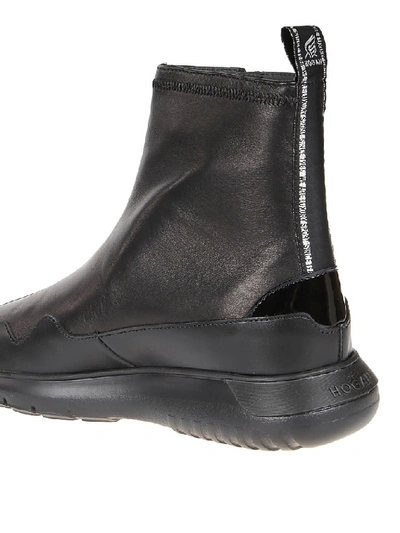 Shop Hogan Interactive Ankle Boots In Black