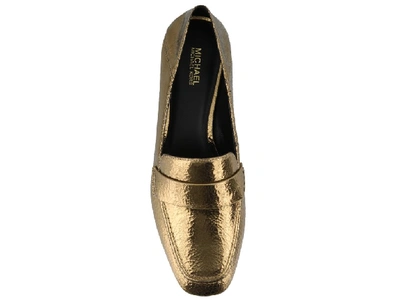 Shop Michael Michael Kors Emory Loafers In Gold