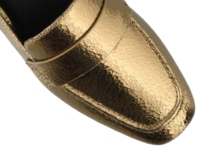 Shop Michael Michael Kors Emory Loafers In Gold