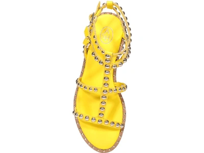 Shop Ash Precious Studded Sandals In Yellow