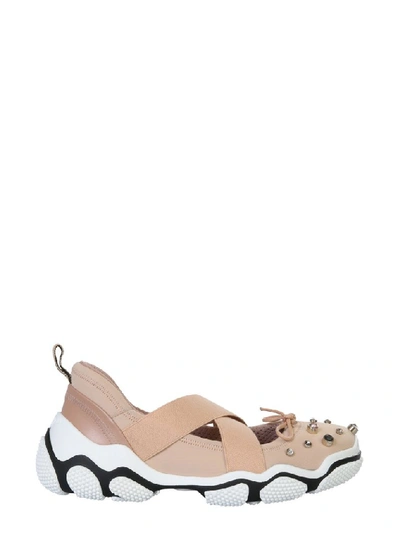 Shop Red Valentino Ballet Sneakers In Beige