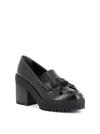 Shop Hogan H475 Loafer Pumps In Black