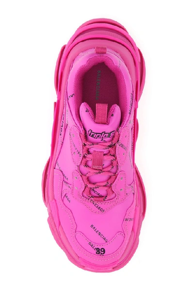 Shop Balenciaga Triple S Sneakers In Pink