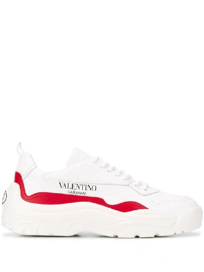 Shop Valentino Garavani Gumboy Low Top Sneakers In White