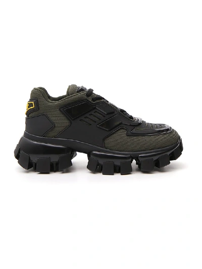 Prada Cloudbust Thunder Sneakers In Green | ModeSens