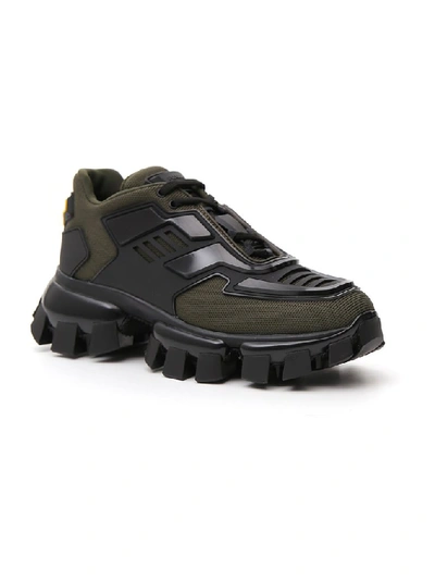 Shop Prada Cloudbust Thunder Sneakers In Green