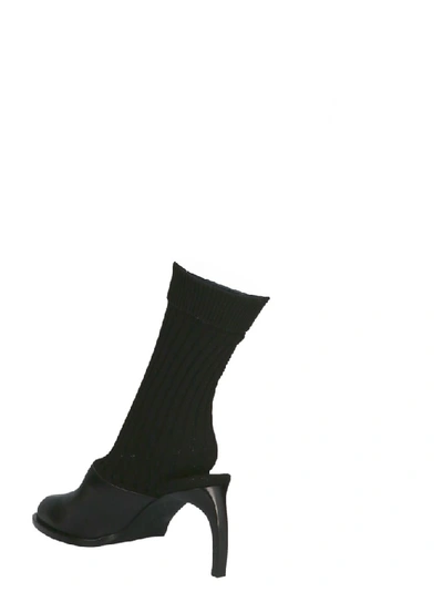 Shop Ann Demeulemeester Crew Sock Mules In Black