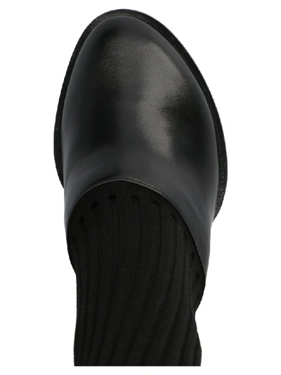 Shop Ann Demeulemeester Crew Sock Mules In Black