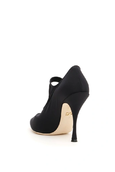 Shop Dolce & Gabbana Embellished Strap Pumps In Black