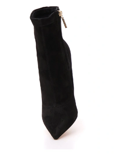 Shop Dolce & Gabbana Pointed-toe Ankle Boots In Black